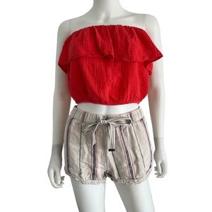 Aerie summer‎ shorts set strapless top and shorts set